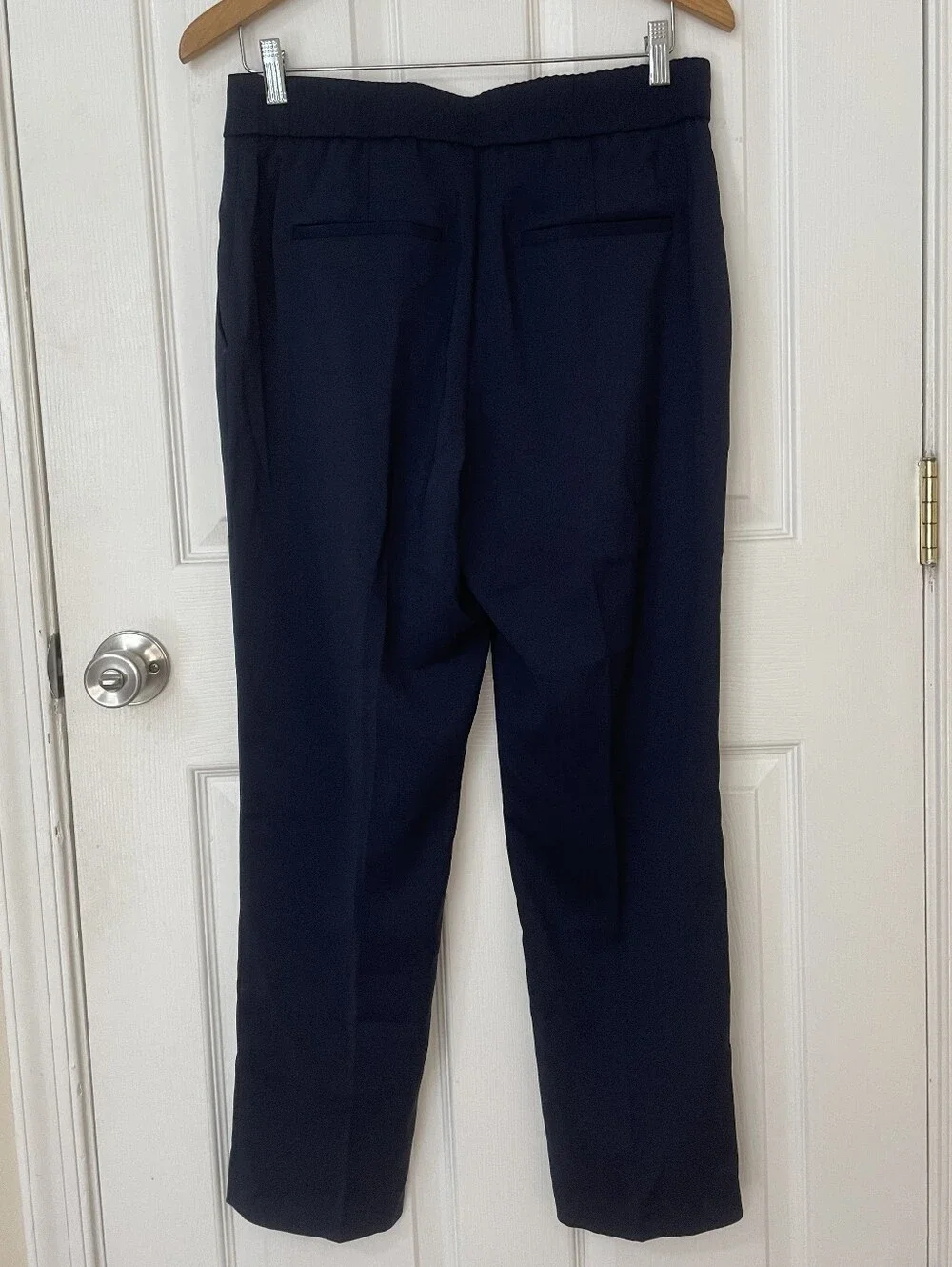 Quince NWT Navy Straight-Leg Tailored Trousers Size 10